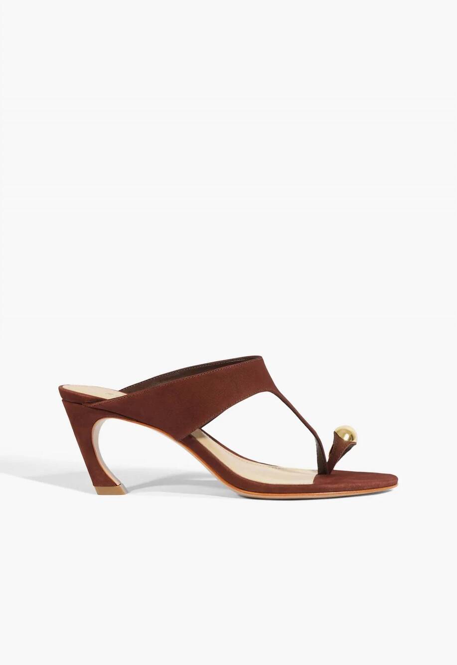 NEW SCHUTZ women's maisie nubuck sandal in chestnut brown